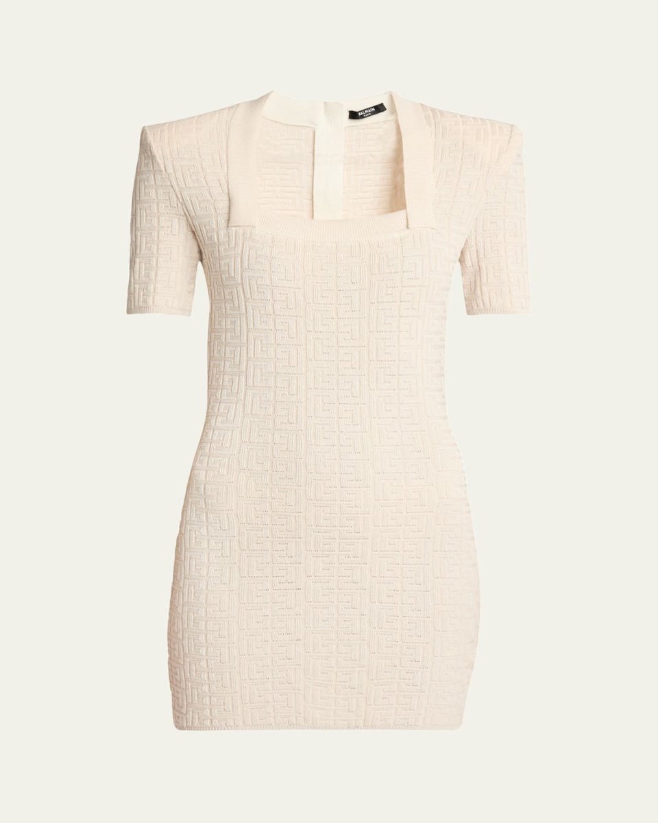 Glittered Monogram Mini Dress